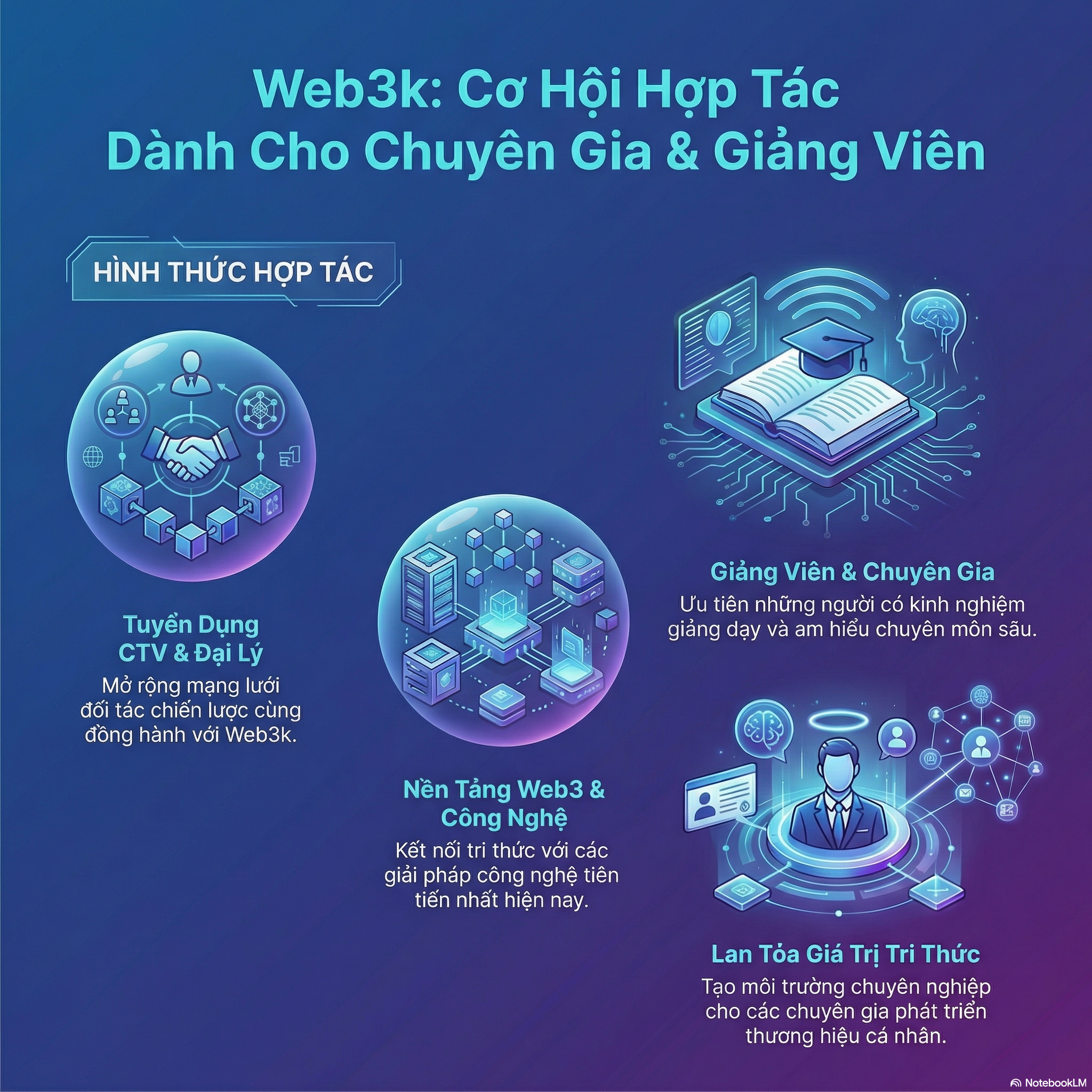 Web3k - Tuyền Dụng CTV/Đại Lý Dành Cho Giảng Viên, Chuyên Gia